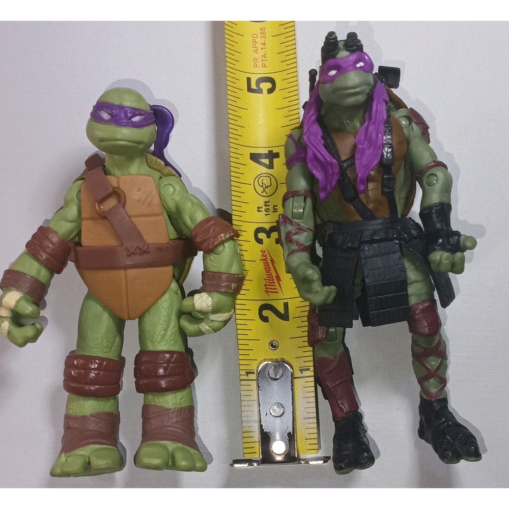 TMNT Donatello Action Figures Set of 2 Playmates Toys 2012 2014